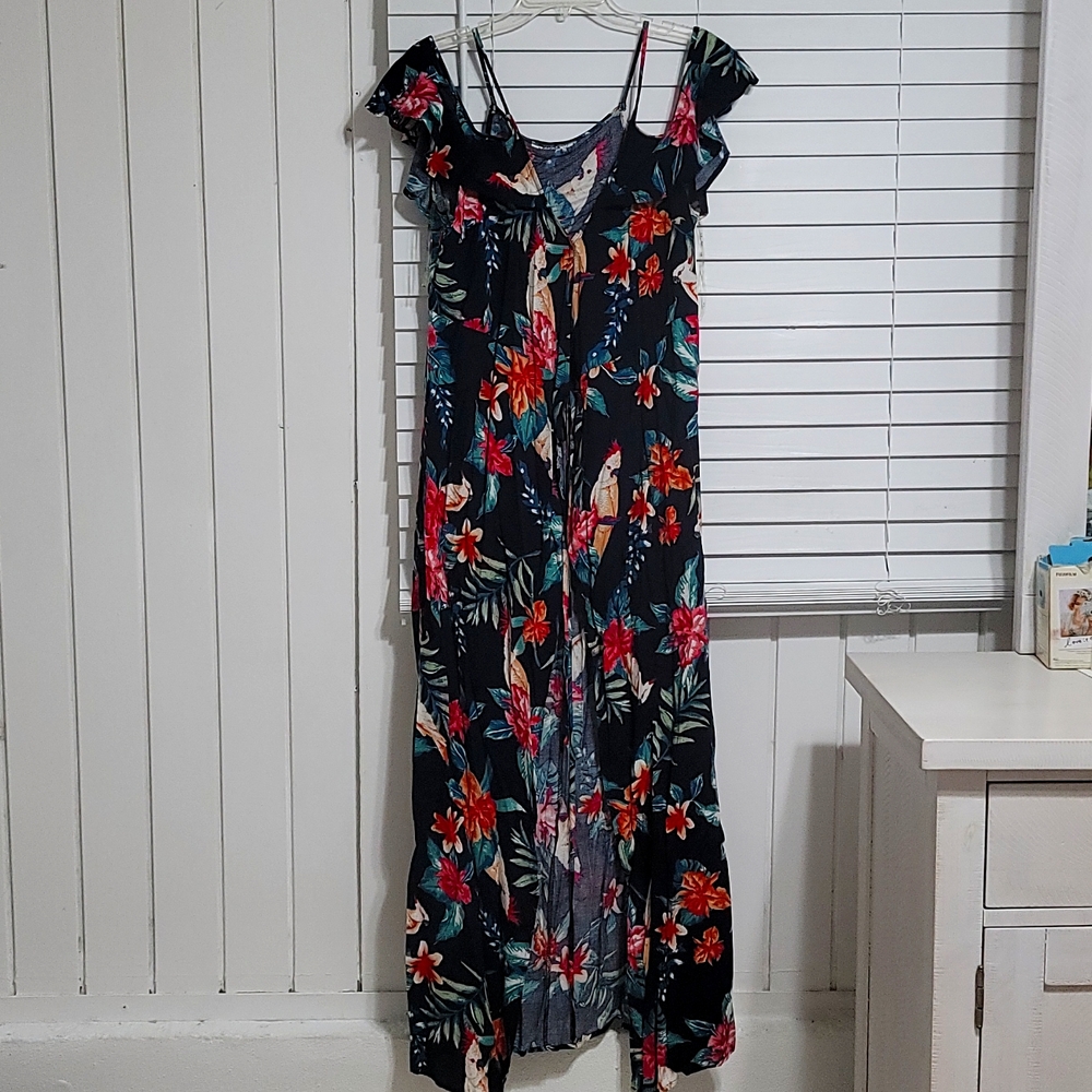 Shirt flowers large blue